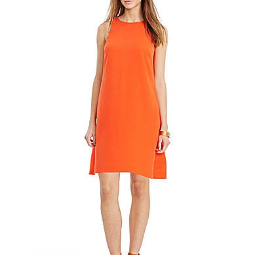 Lauren Ralph Lauren Orange Sleeveless Work Dress
